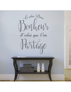 Sticker le plus doux bonheur est celui que l'on partage 2