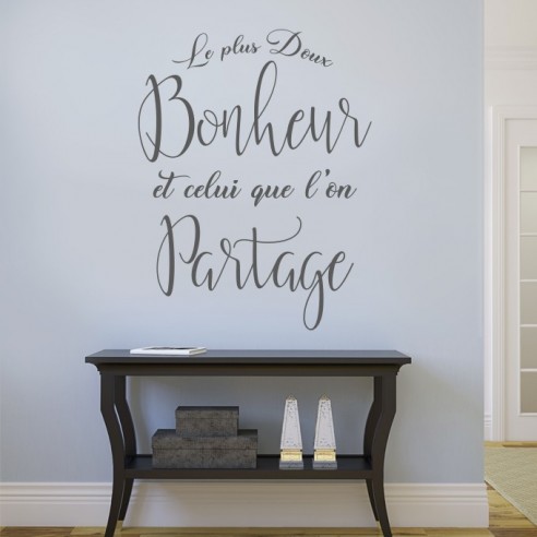 Sticker le plus doux bonheur est celui que l'on partage