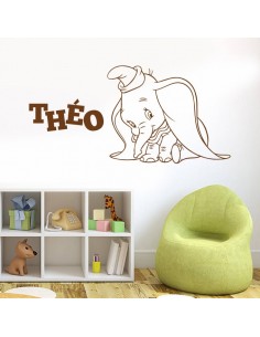 Sticker dumbo avec prénom 2