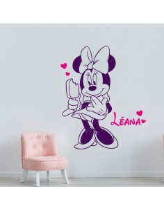 Sticker Minnie personnalisé avec prénom 2