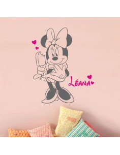 Sticker Minnie personnalisé avec prénom