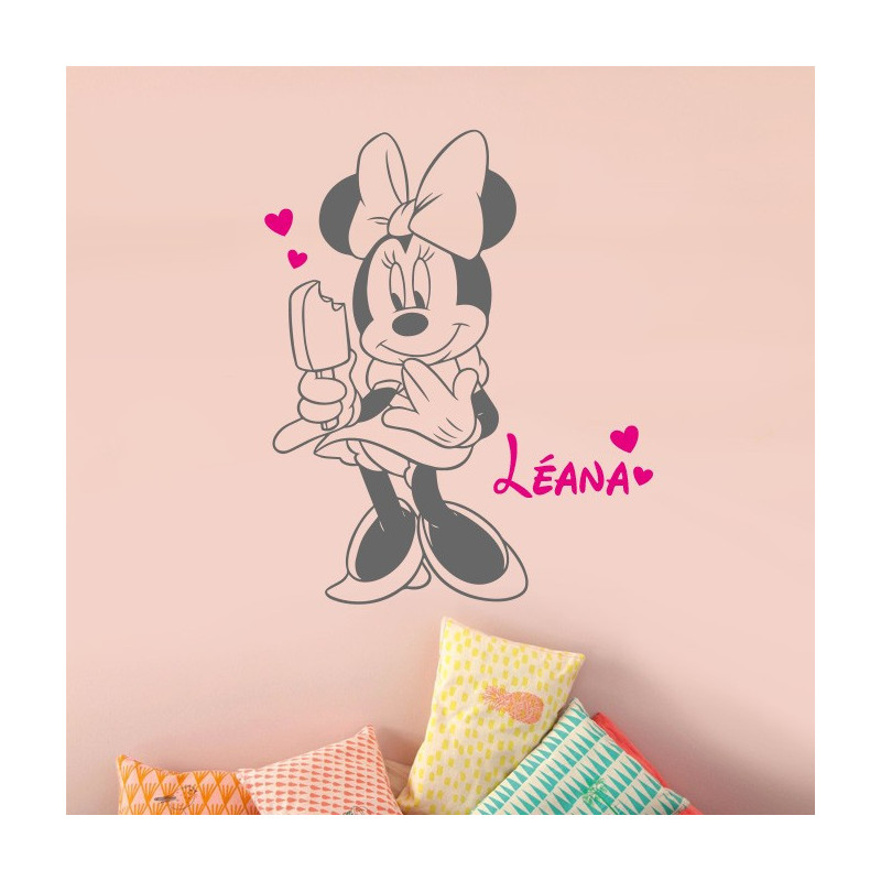 Sticker Minnie personnalisé avec prénom