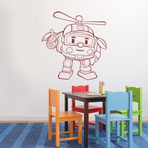 Sticker robocar poli