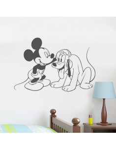 Sticker Mickey et Pluto 2