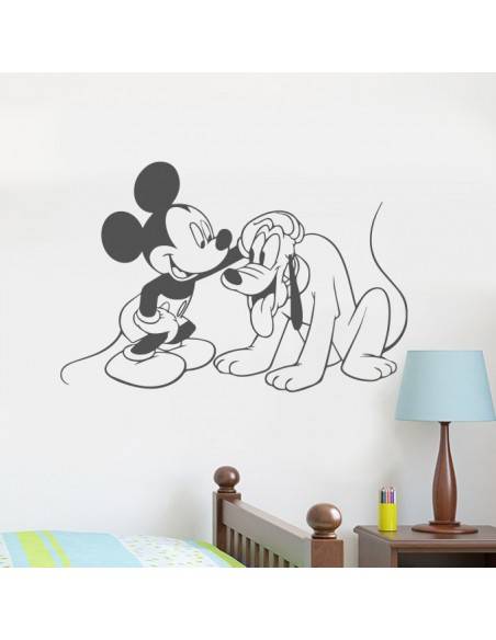 Sticker Mickey et Pluto