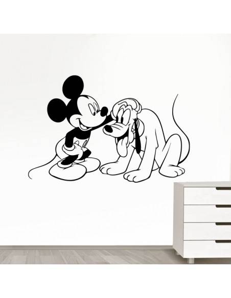 Sticker Mickey et Pluto