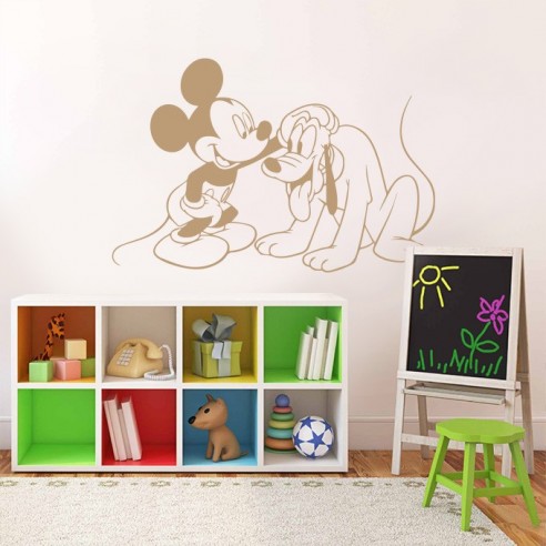 Sticker Mickey et Pluto