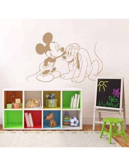 Sticker Mickey et Pluto