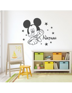 Sticker Mickey personnalisé avec prénom