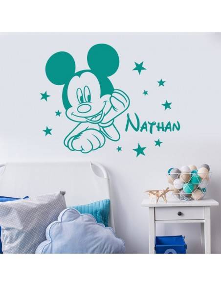 Sticker Mickey personnalisé avec prénom