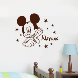 Sticker Mickey personnalisé avec prénom