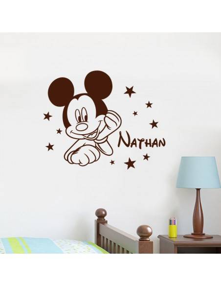 Sticker Mickey personnalisé avec prénom