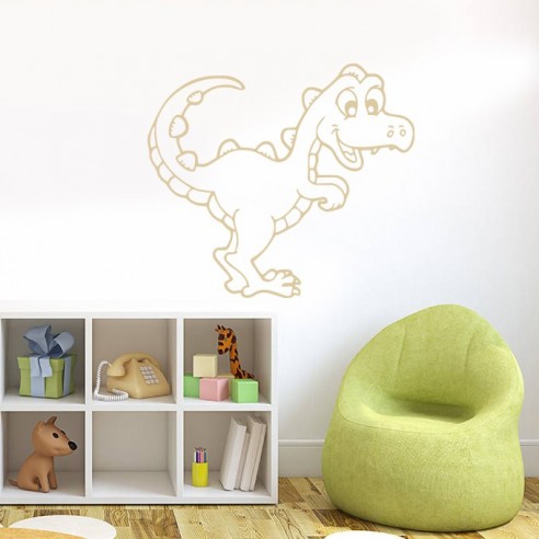 Sticker drole de dinosaure