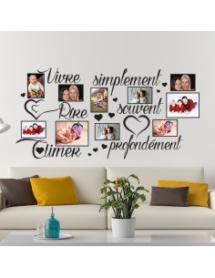 Sticker photos vivre simplement
