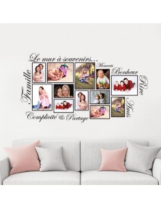 Sticker photo le mur à souvenirs