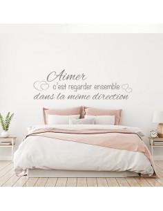 Sticker aimer c'est regarder ensemble dans la même direction 2