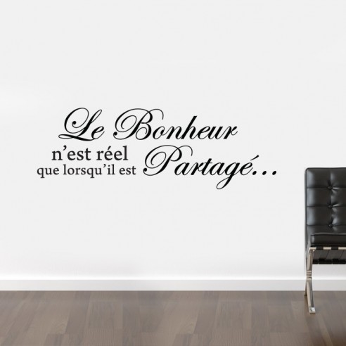 Sticker le bonheur n'est réel que lorsqu'il est partagé