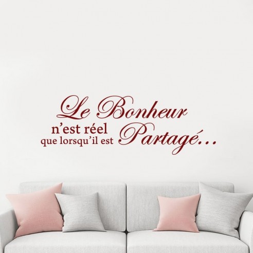 Sticker le bonheur n'est réel que lorsqu'il est partagé