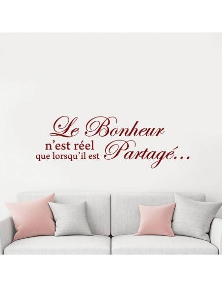 Sticker le bonheur n'est réel que lorsqu'il est partagé