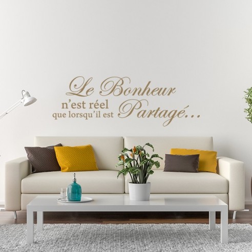 Sticker le bonheur n'est réel que lorsqu'il est partagé