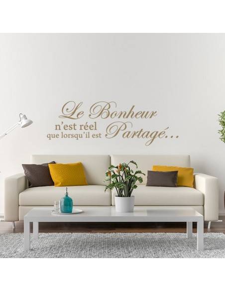 Sticker le bonheur n'est réel que lorsqu'il est partagé