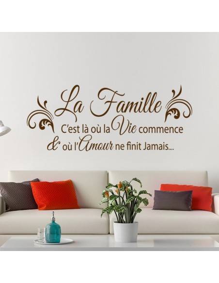 stickers citation famille