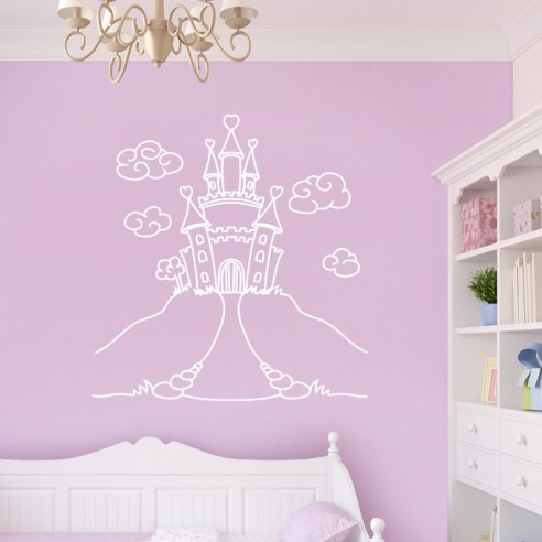 Sticker château de princesse