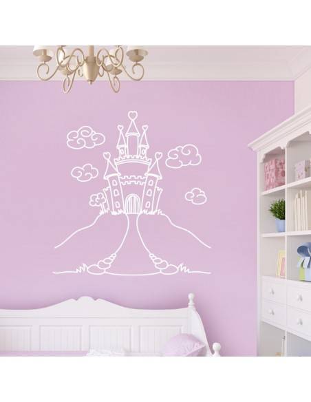 Sticker château de princesse