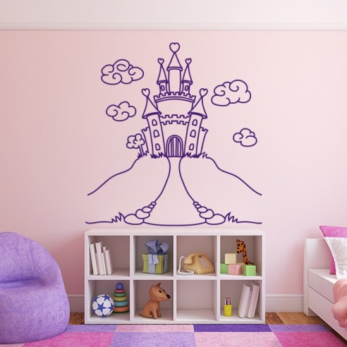 Sticker château de princesse