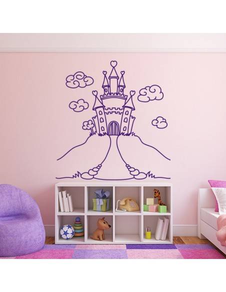 Sticker château de princesse