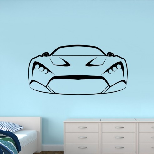 Sticker voiture de sport
