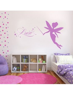 Sticker fée avec prénom 2