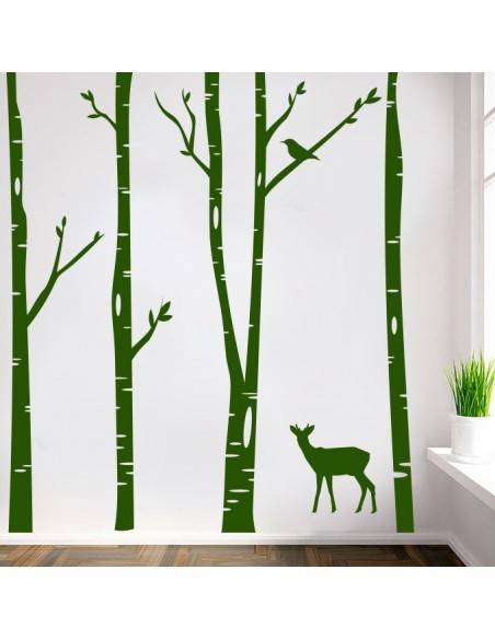 Sticker décor forêt