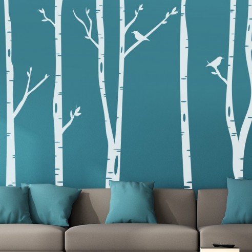 Sticker décor forêt