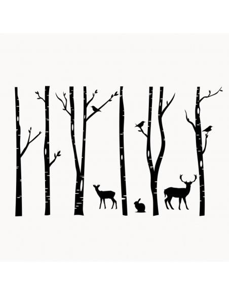 Sticker décor forêt