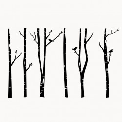 Sticker décor forêt