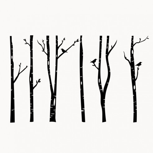 Sticker décor forêt