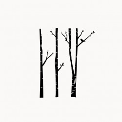 Sticker décor forêt