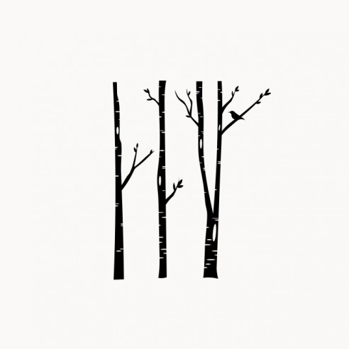 Sticker décor forêt