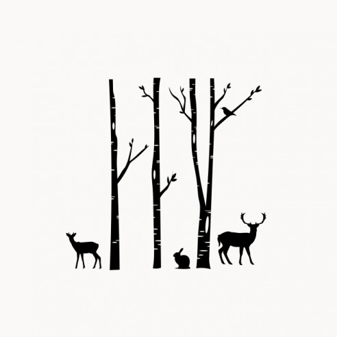 Sticker décor forêt