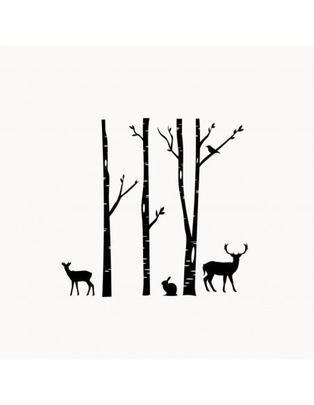 Sticker décor forêt