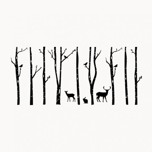 Sticker décor forêt