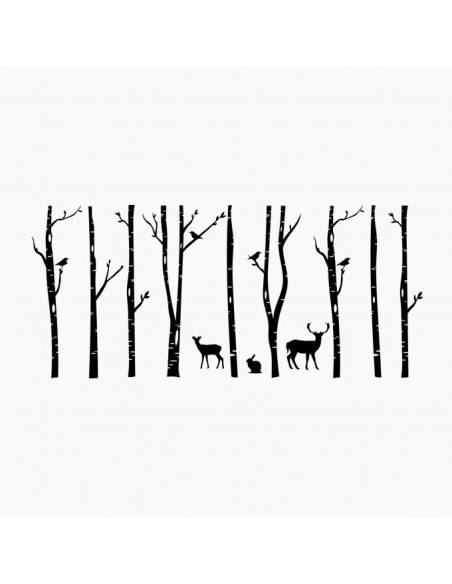 Sticker décor forêt