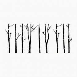 Sticker décor forêt