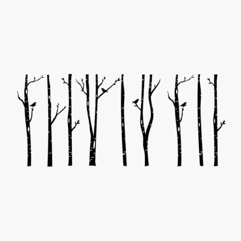 Sticker décor forêt