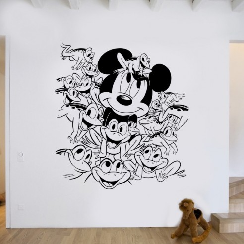 Sticker Mickey et grenouilles