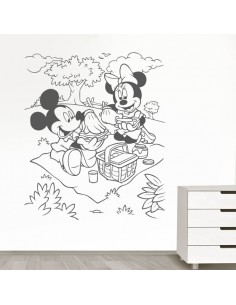 Sticker Mickey et Minnie pic nic 2