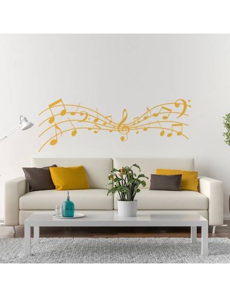 Sticker déco musique partition