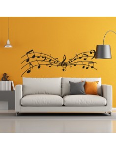 Sticker déco musique partition