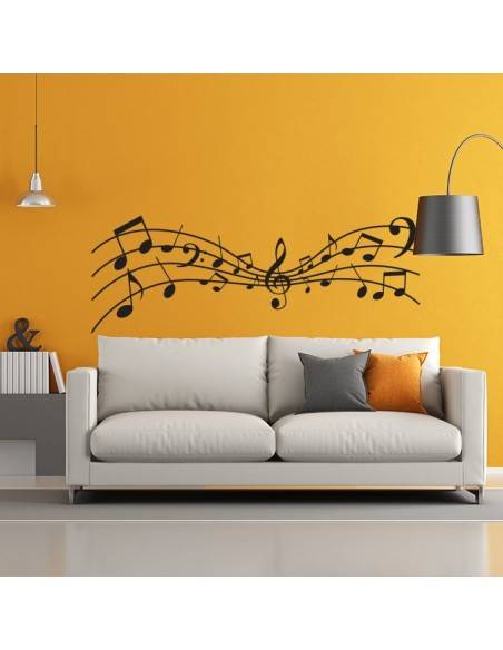 Sticker déco musique partition